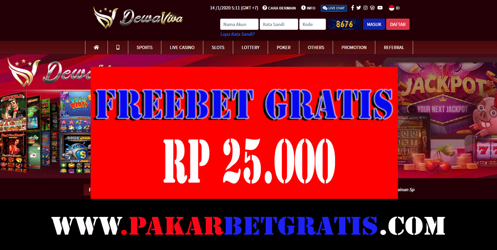 Freebet Dewaviva