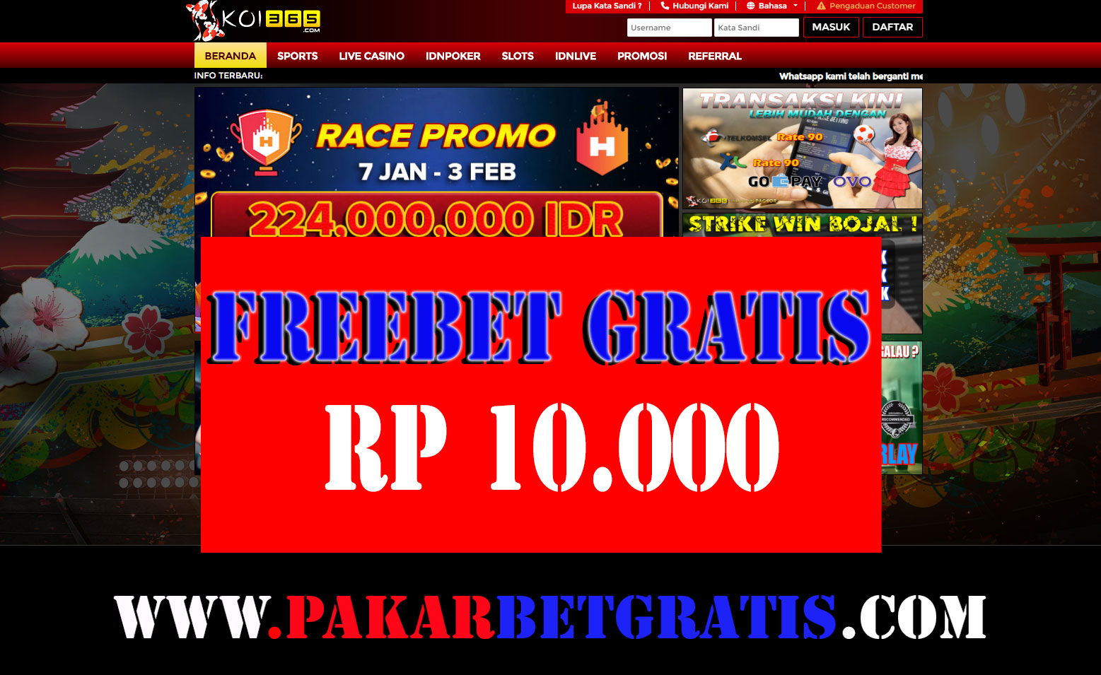 Freebet koi365