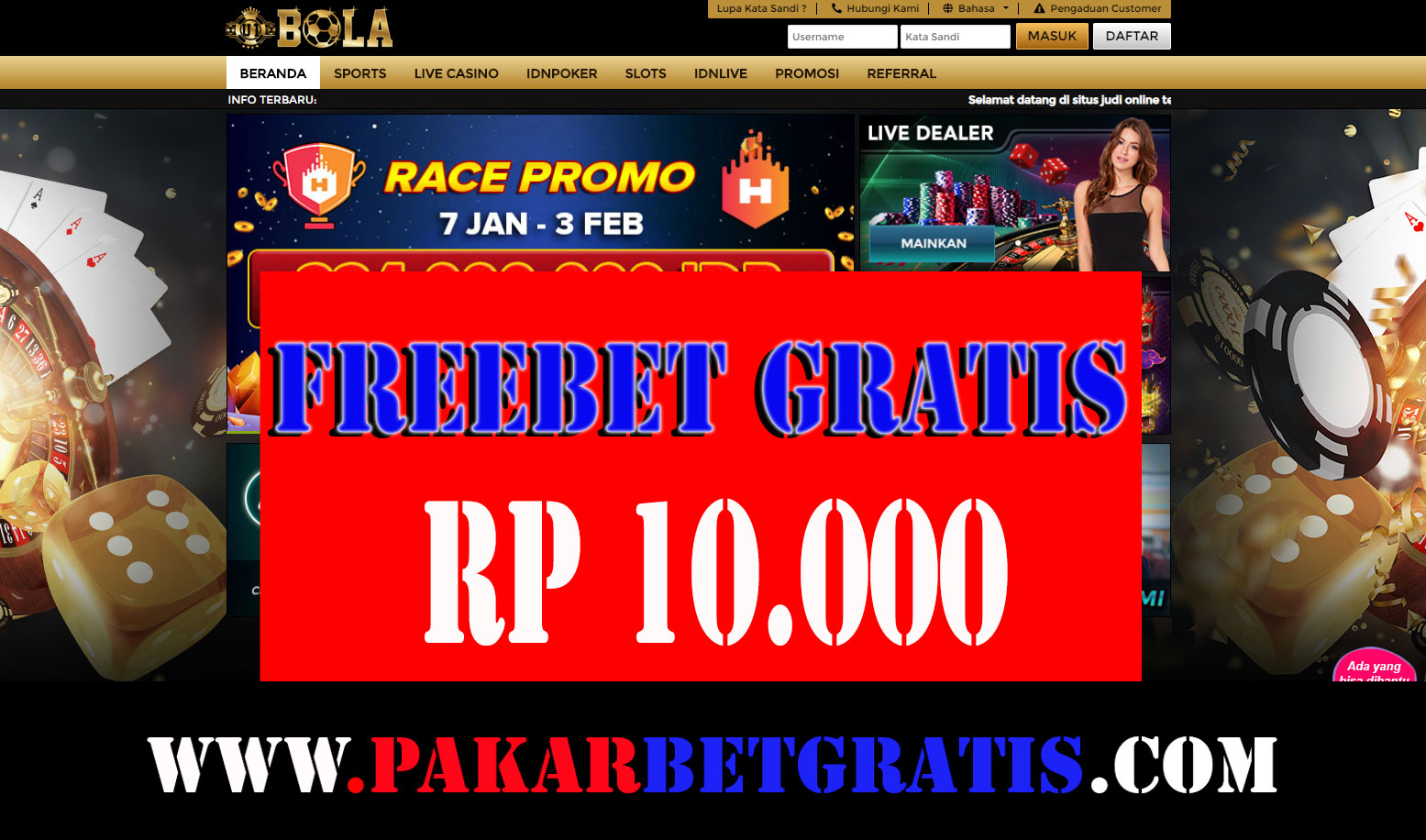 Freebet U1Bola