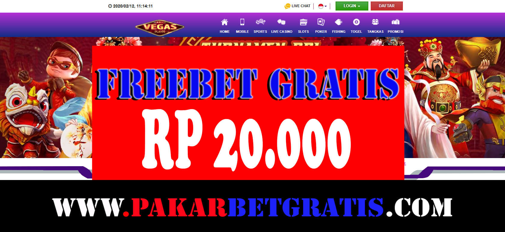 Freebet Vegasplay99