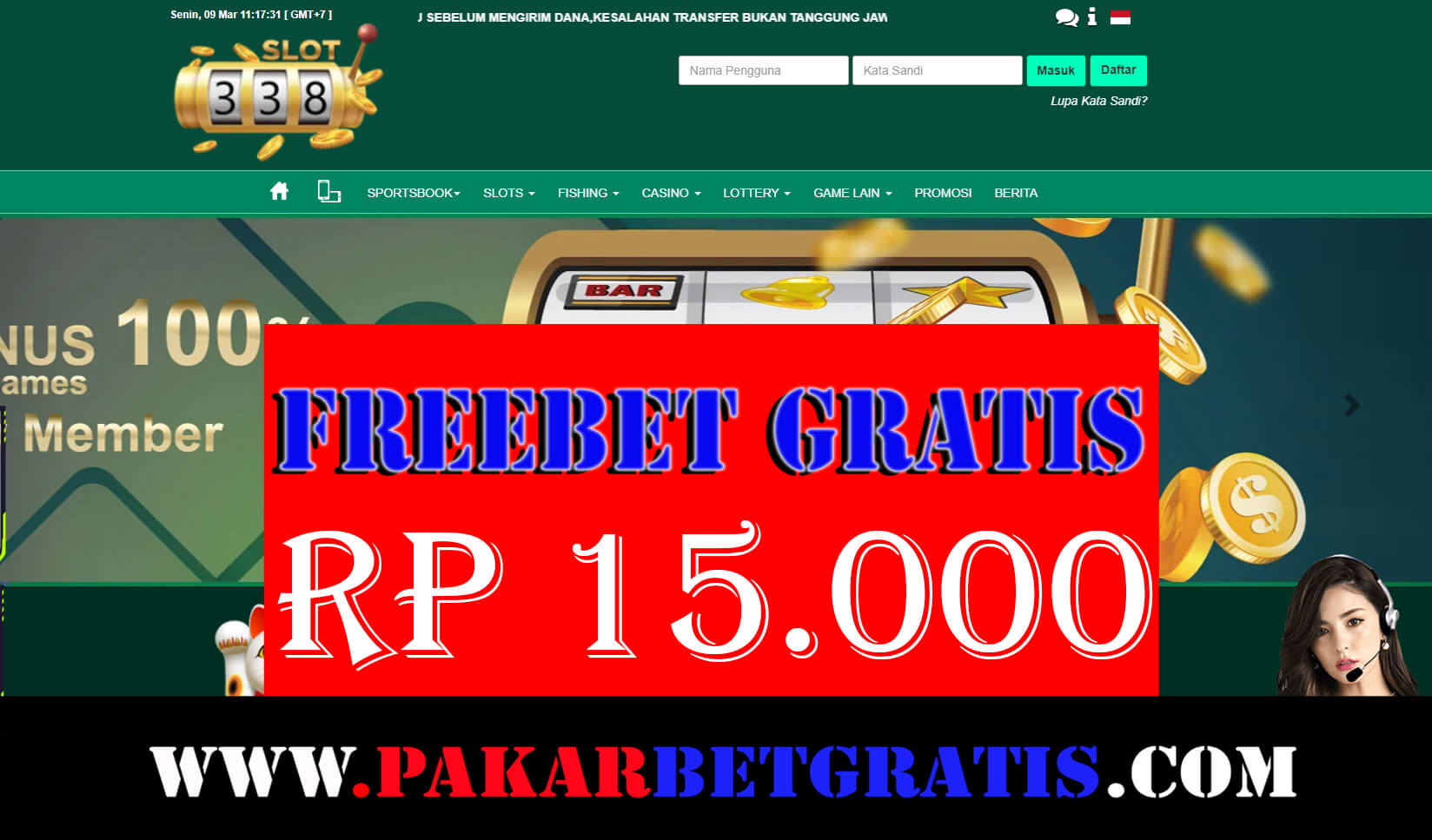 338slot Freebet Gratis Rp 15.000 Tanpa Deposit