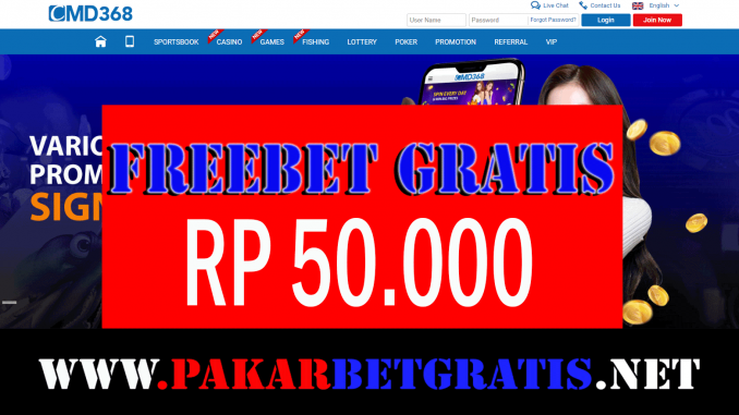 Freebet Gratis Rp 50.000