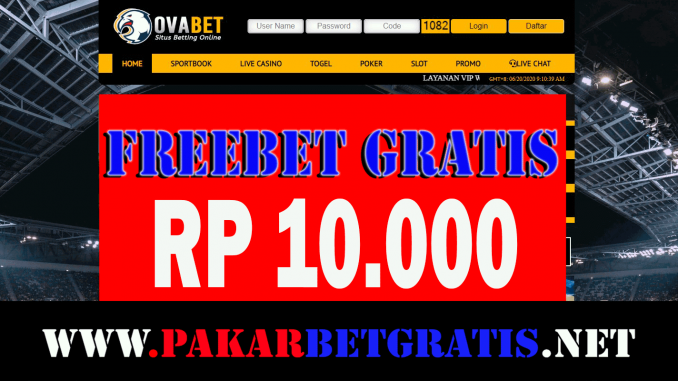 Freebet Gratis Rp 10.000 Tanpa Deposit