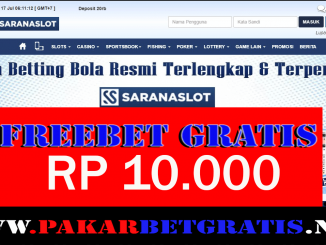 Freebet Gratis SaranaSlot Rp 10.000 Tanpa Deposit