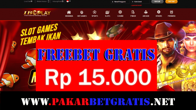 Freebet Gratis Iboplay Rp 15.000 Tanpa Deposit