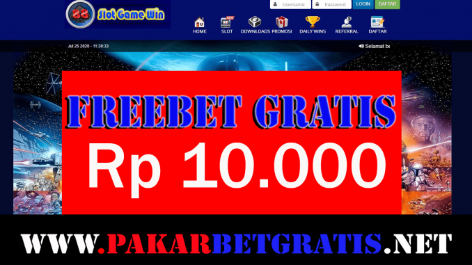 Freebet Gratis slotmegawin Rp 10.000 Tanpa Deposit
