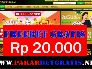 Freebet Gratis bengkelhoki Rp 20.000 Tanpa Deposit