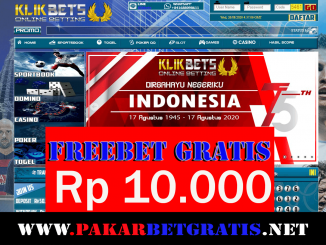 Freebet Gratis Klikbets Rp 10.000 Tanpa Deposit