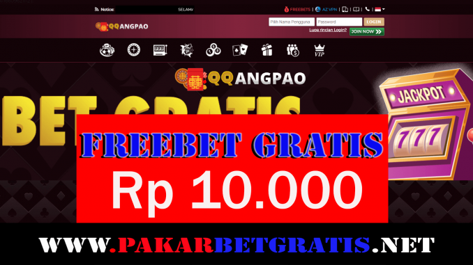 Freebet Gratis QQangpao Rp 10.000 Tanpa Deposit