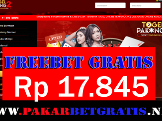 Freebet Gratis kemerdekaan TogelPakong2 Rp 17.845 Tanpa Deposit