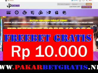 Freebet Gratis Jpdewa Rp 10.000 Tanpa Deposit