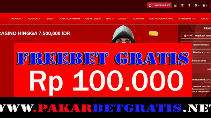 Freebet Gratis Oppa888 Rp 100.000 Tanpa Deposit