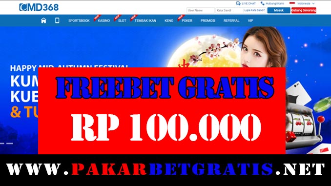 Situs CMD368 Freebet Gratis Rp 100.000 Tanpa Deposit