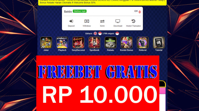 Situs Iwin918 Freebet Gratis Rp 10.000 Tanpa Deposit