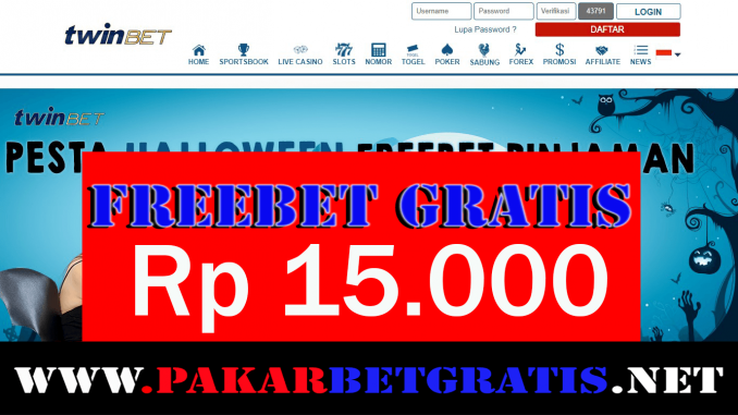 Situs TwinBet Freebet Gratis Rp 15.000 Tanpa Deposit