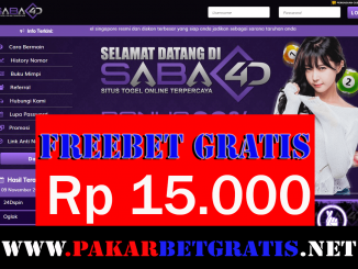 Saba4d Freebet Gratis Rp 15.000 Tanpa Deposit