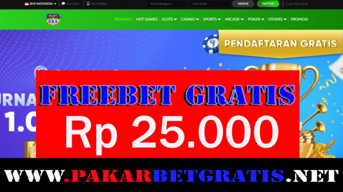 Slot828 Freebet Gratis Rp 25.000 Tanpa Deposit