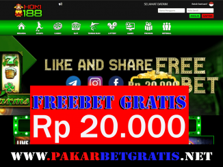 Hoki188 Bonus Freebet Gratis Rp 20.000 Tanpa Deposit