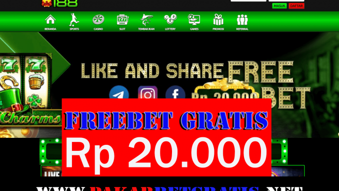 Hoki188 Bonus Freebet Gratis Rp 20.000 Tanpa Deposit