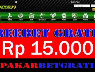 Gacor77 Freebet Gratis Rp 15.000 Tanpa Deposit