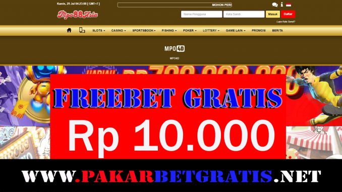 Mpo88asia Freebet Gratis Rp 10.000 Tanpa Deposit