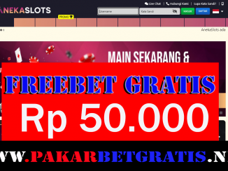 AnekaSlots Freebet Gratis Rp 50.000 Tanpa Deposit