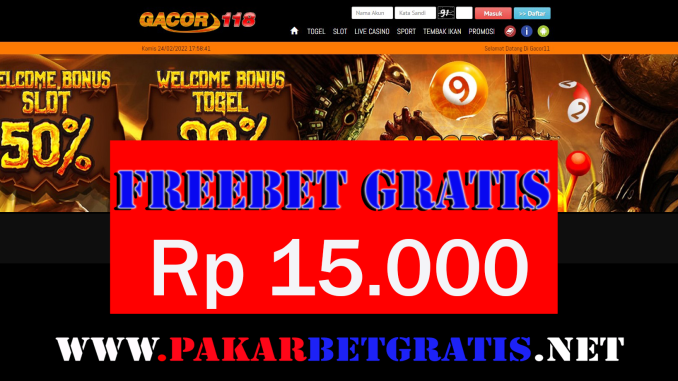 gacor118 Gacor118 Freebet Gratis Rp 15.000 Tanpa Deposit