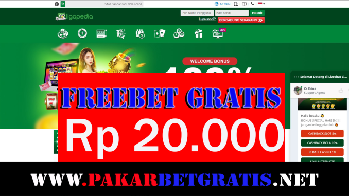 LigaPedia Freebet Gratis Rp