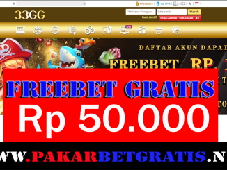 33gg Freebet Gratis Rp 30.000 Tanpa Deposit